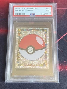 1999 TOPPS MERLIN POKEMON POKEBALL PRISM #S24 PSA 9 - Picture 1 of 2
