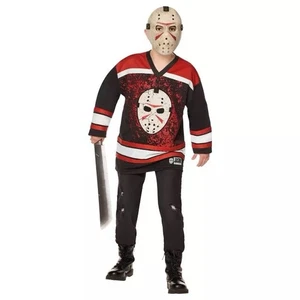 Spirit Kinder Jason Voorhees Trikot und Maske Kostüm Kit Freitag der 13. Größe variieren - Bild 1 von 3