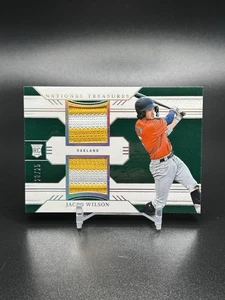 2024 Panini National Treasures Game Gear Swatch Dual Jacob Wilson #GSD-JW /25 - Picture 1 of 3