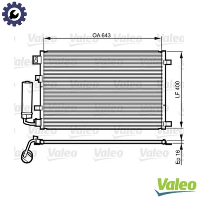 CONDENSER AIR CONDITIONING 814008 FOR NISSAN DUALIS QASHQAI/+2 MR20DE 2.0L - Image 1 of 4