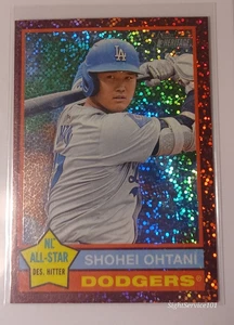 2025 Topps Heritage Shohei Ohtani Burgundy Sparkle Los Angeles Dodgers #148 Jugador Más Valioso - Imagen 1 de 6