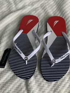 Damen-Sandalen Größe 8 Nautica Sanford 3-Stil KW3073 marineblau weiß rot - Bild 1 von 7