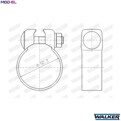 PIEZA DE SUJECIÓN SISTEMA DE ESCAPE 81988 PARA MITSUBISHI ETERNA/III SIGMA GALANT/Mk Foto 1 de 4