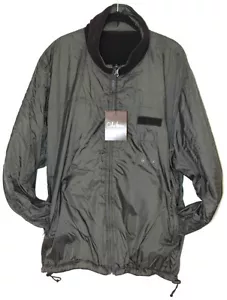 $650 COLE HAAN Reversible JACKET Grey GRAPHITE FLANNEL Interior ZIP ( L ) - Picture 1 of 1