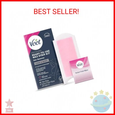 VEET Sugar Wax Strips For Women's Body Hair Removal, Bikini Hair Removal Kit, Pu - Image 1 of 2
