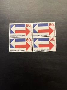 US Stamp Scott #E23 Special Delivery 60c blk of 4 stamps 1971 MNH - Picture 1 of 2