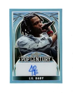 RARE 2024 Leaf Pop LIGHT BLUE SP REFRACTOR LIL BABY AUTO /9! RAPPER SINGER - Picture 1 of 1