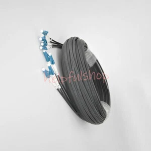 Butterfly 4 Cores Outdoor FTTH Fiber Optic Drop Cable SM LC UPC Patch Cord 50M - Photo 1/1