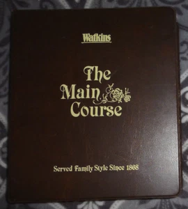Watkins The Main Course Cookbook 1980 by Jane Curran Burley 3 Ring Binder - Imagen 1 de 5