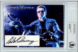 TERMINATOR -ARNOLD SCHWARZENEGGER- Beckett BAS signed/Autograph/Auto 5x7 Card - Bild 1 von 2