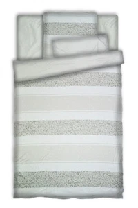 JERYMOOD Wendebettwäsche Ranken Mikrofaser Jersey Einzelbett 4-tlg. Taupe - Bild 1 von 5