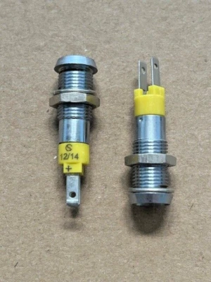 20 Stück SMBD08112 - Signal Construct gmbH - LED-Signalleuchten - Chrom gelb 12V - Image 1 of 2