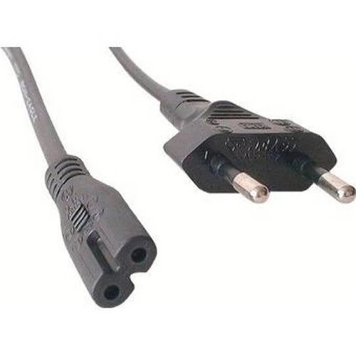 CABLE ELECTRIQUE CORDON ALIMENTATION SECTEUR BIPOLAIRE 1.50m PC PORTABLE TV Noir - Photo 1/1