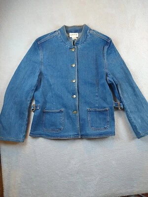 Chaqueta de Jean Orvis Denim Informal Con Botones Elastizada Algodón Azul Para Mujer Mediana  Foto 1 de 4