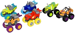 Lot Of 6 Blaze & The Monster Machines Monster Engine Zeg Crusher Stripe Blaze - Picture 1 of 4