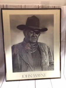 John Wayne True Grit Rooster Cogburn Cowboy Print Framed 16”x20” Romeo Lopez - Picture 1 of 14