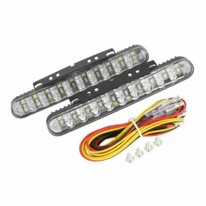 2X LED Tagfahrlicht TÜV Dimm-Modus KFZ 30LED TFL Tageslichtlampe mit Blinker DE - Bild 1 von 10