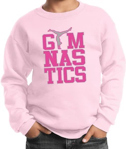 Gymnastics Text Kids Sweatshirt - Picture 1 of 22