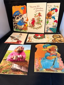 VTG Anthropomorphic Greeting Cards-Lot 8 #3294 - Picture 1 of 2