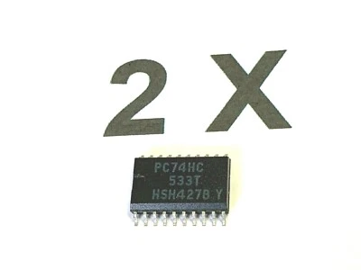 PC74HC533T, 74HC533,Octal D-type transp. latch,3-state,invert,5V, SOT20, 2 Stück - Image 1 of 3