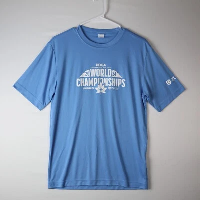 PDGA 2024 Lynchburg Manga Corta Campeonato Mundial Pequeña Camiseta Disco Golf Nueva Sin Etiquetas Foto 1 de 4