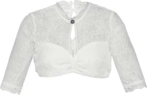 MarJo Dirndlbluse Enja-Norena ecru Spitze Spitzendirndlbluse hochgeschlossen - Bild 1 von 8