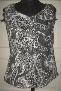 CATO Negro Cachemira Sin Mangas Pullover Cuello en V Top Camisa Blusa S ÚLTIMA VEZ - Imagen 1 de 6