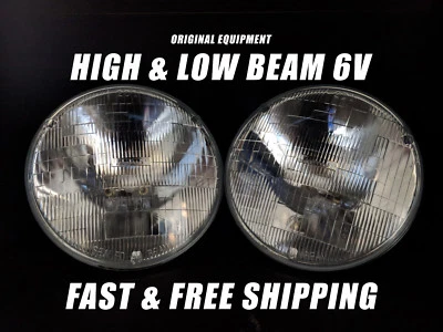 OE Front Halogen Headlight Bulb for Jeep Willys 1947-1957 6V - Image 1 of 2