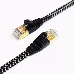 Tera Grand - CAT7 10 Gigabit Ethernet Ultra Flat Patch Cable 6 Ft Router Lan PS3 - Picture 1 of 39