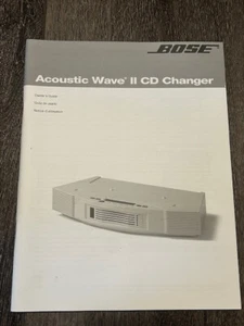 Bose Acoustic Wave II CD Changer - Owners Guide User Manual Original Instruction - Picture 1 of 2