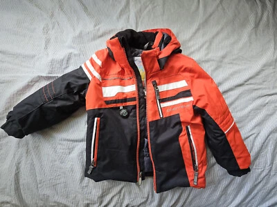 Obermeyer Stryker Insulated Ski Jacket Red/Blk size 4 Pre-owned - Image 1 of 3