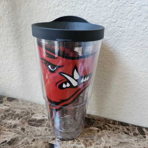 Tervis Arkansas Razorbacks 24oz. Spirit Classic Tumbler drink cup 24 oz Cover