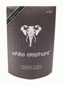 1 Packung (250 Filter) White Elephant Superflow, Meerschaum+Aktivkohlefilter 9mm - Bild 1 von 1