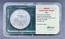 2001 American Silver BU Eagle 1 Oz. Littleton Holder