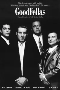 Póster de película en blanco y negro de Goodfellas 24 X 36 - Imagen 1 de 1