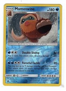 Mamoswine 21/111 - Crimson Invasion Reverse Holo Rare - Pokemon Card - Picture 1 of 2