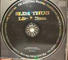 Slim Thug ‎: Like A Boss - Audio CD Single (No Front Artwork)