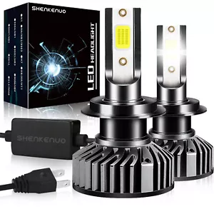 H7 LED 180W Super Bright 6000K White Headlight Bulbs Kit High / Low Beam 2X New - Bild 1 von 10