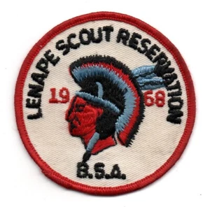 1968 Lenape Scout Reservation (Burlington County Council) Patch, Near-Mint - Picture 1 of 1