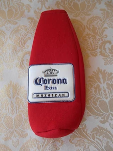 Rote Corona Extra Neopren Reißverschluss Flasche Koozie Mazatlan - Bild 1 von 2
