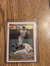 1991 Topps Desert Shield Lou Whitaker #145 - Detroit Tigers