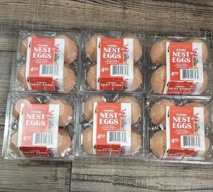 Ceramic Order Ceramic Nest Eggs (6) Four Packs New In Box Box36 - Picture 1 of 2