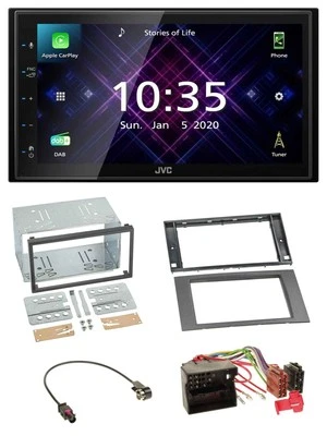 JVC DAB 2DIN MP3 Bluetooth USB Autoradio für Ford Fusion Kuga Transit 05-12 anth - Bild 1 von 4