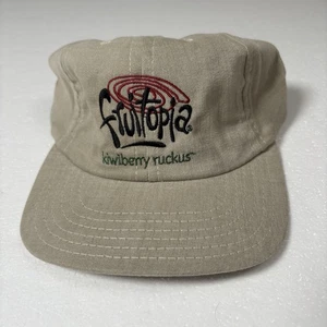 Vintage Fruitopia Baseball Cap 90s Dad Hat Tan Kiwiberry Ruckus - Picture 1 of 6