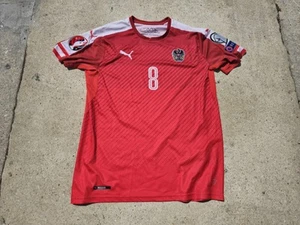 PUMA AUSTRIA 2018/19 ALABA HOME Soccer Jersey - Men Medium Euro Patches  - Picture 1 of 8