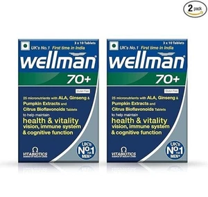 Wellman 70+ Multivitamin Supports Health & Vitality,Cognitive Function, Vision - Picture 1 of 6