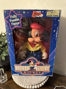 NRFB Disney ARCO Hollywood Mickey Mouse Posable Director Megaphone Clipboard 10" - Picture 1 of 5