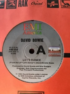 David Bowie "Let's Dance" 1983 EMI Oz 7" 45rpm - Picture 1 of 2