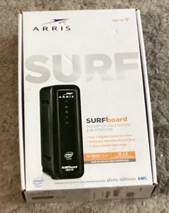 Arris SURFboard SBG10 DOCSIS 3.0 Cable Modem & AC1600 Dual Band Wi-Fi Router - Picture 1 of 9