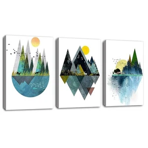 Wall Art for Living Room Sunset Canvas Prints Picture Bathroom Wall Decor Abs... - Picture 1 of 5